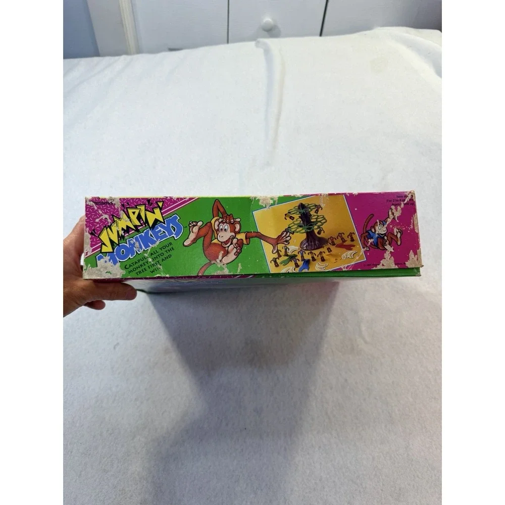 Vintage Pressman Jumpin' Monkeys Skill Action Game Kids Toy Retro 90's READ